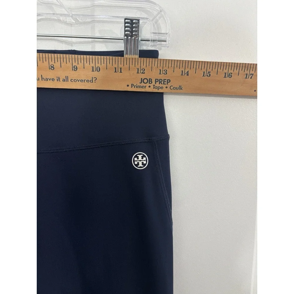 Tory Burch Navy Track Joggers with White Stripe Detail